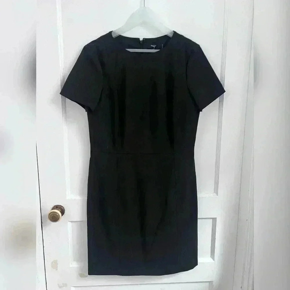 Theory Cassii Shift Sheath Career Wool Black Dress New W/Tag Size 10 $265 - Picture 1 of 4